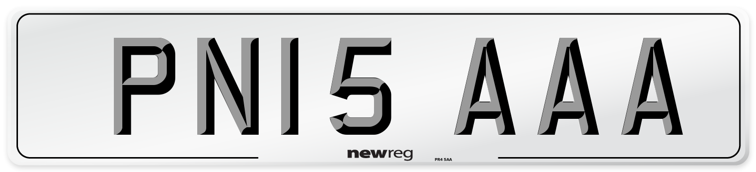 PN15 AAA Number Plate from New Reg